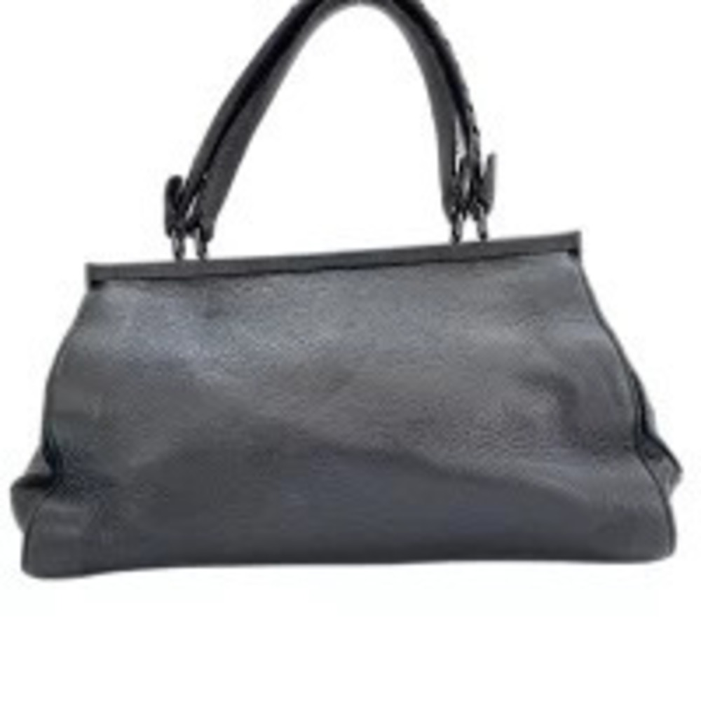 Bottega Veneta Intrecciato Shoulder Bag Leather Black
